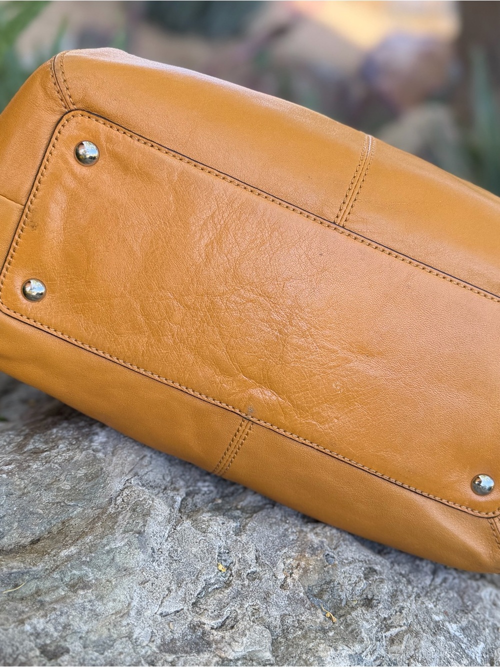 SHOULDER BAG COACH SoHo Pleated Leather Saffron Shoulder Tote GORGEOUS - Picture 10 of 14